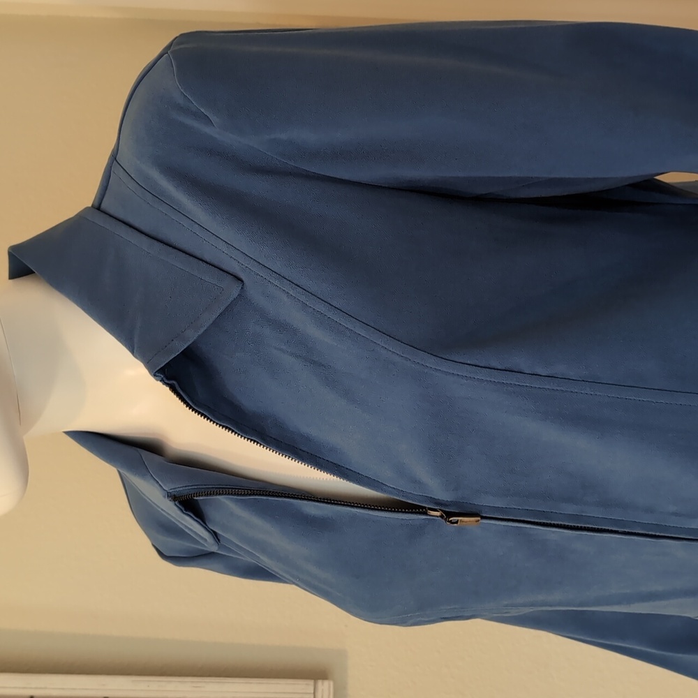 SkyBlue Zip-up Jacket by Elementz™ SzSmall Polyester/Spandex Blend NWT - Picture 3 of 16